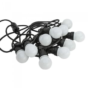 Festão Cordão Luzes 10 Lâmpadas Led Emborrachado Varal 10M