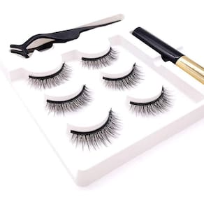 Kit 3 Conjunto Cílios Postiços Magnéticos 3D Magnéticos