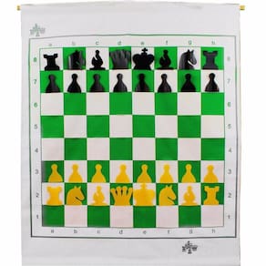 Quadro Parede Xadrez Mural 70x75cm Curvim Com Peças Encaixe