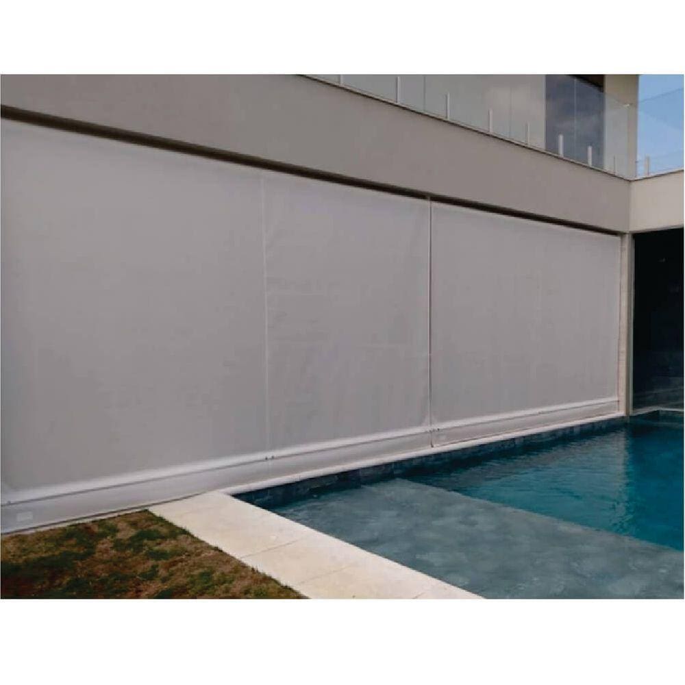 Toldo Cortina Cinza - 2,50m x 1,90m - kit completo
