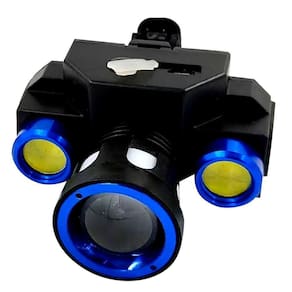 Lanterna De Cabeça Recarregável Com Zoom Usb 3 Leds