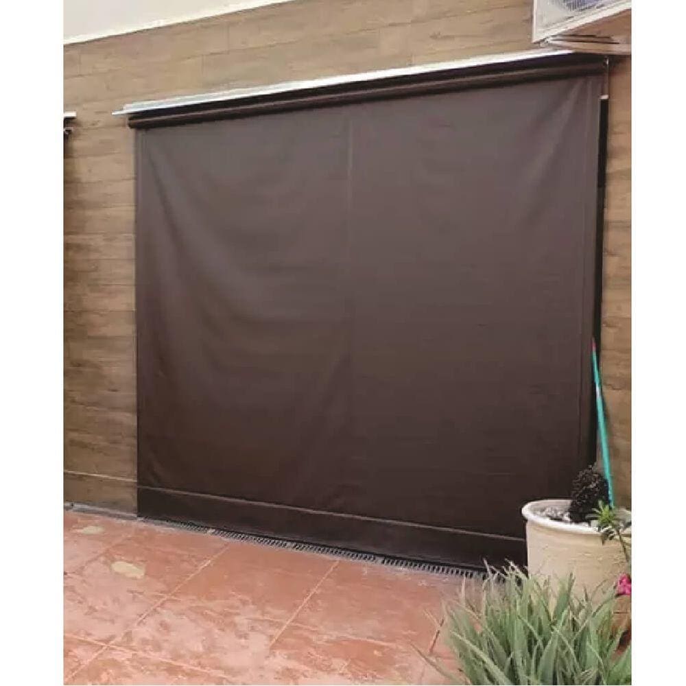 Toldo Cortina Marrom - 2,90m x 1,70m - kit completo