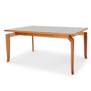 Mesa Bella 160 Vidro Off White Acabamento Champagne