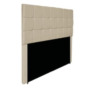 Cabeceira Estofada Manchester 140 Cm Casal Corano - Adj Decor Cor Bege