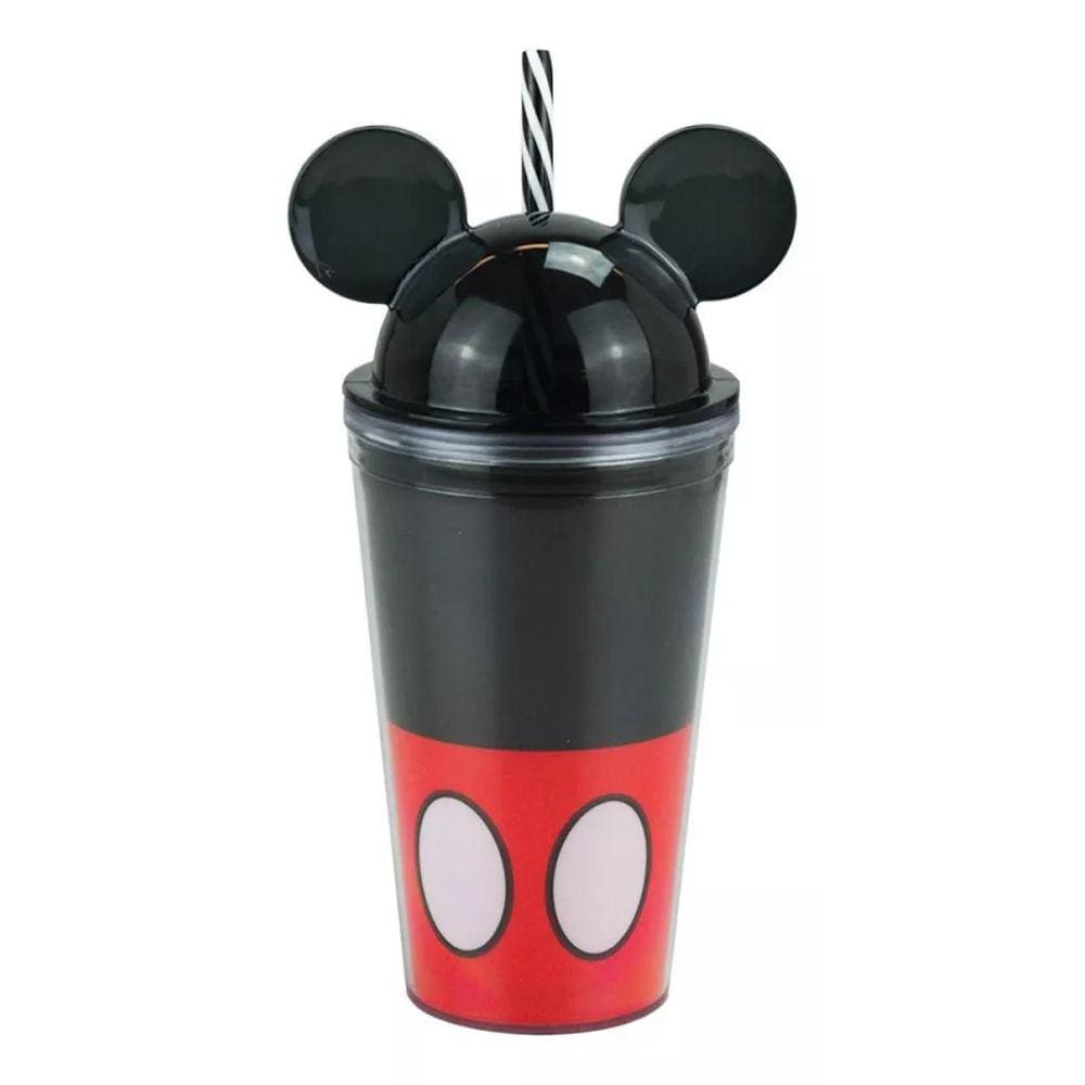 Copo Canudo Orelhas Mickey 450ml - Disney
