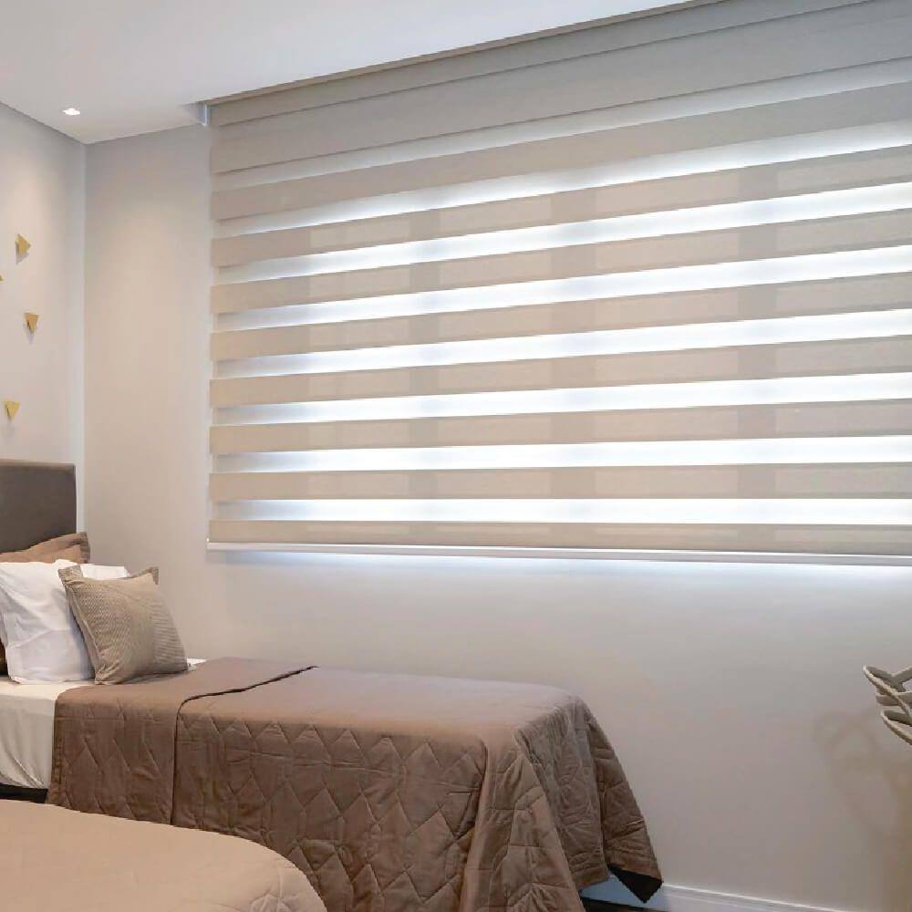 Persiana Double Vision Bege - 1,70m x 2,70m