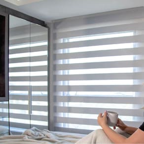 Persiana Double Vision Cinza - 1,60m x 2,70m