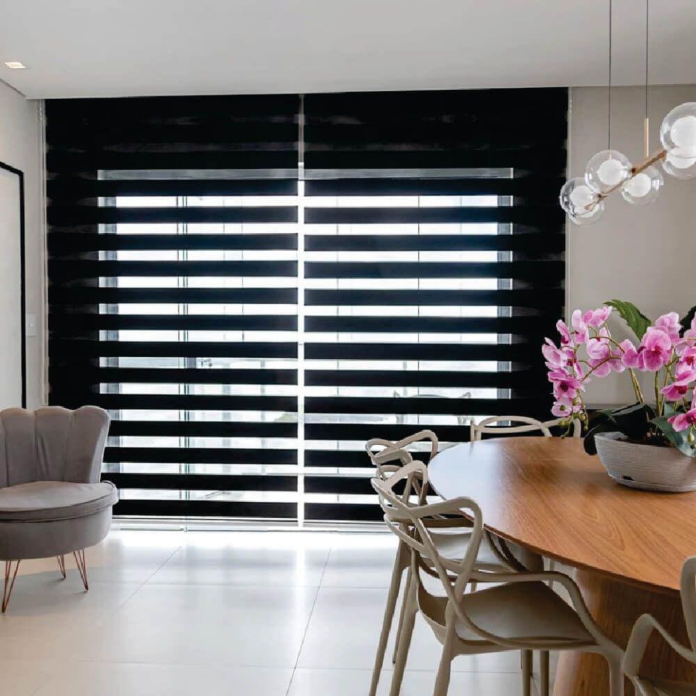 Persiana Double Vision Preto - 2,40m x 2,00m