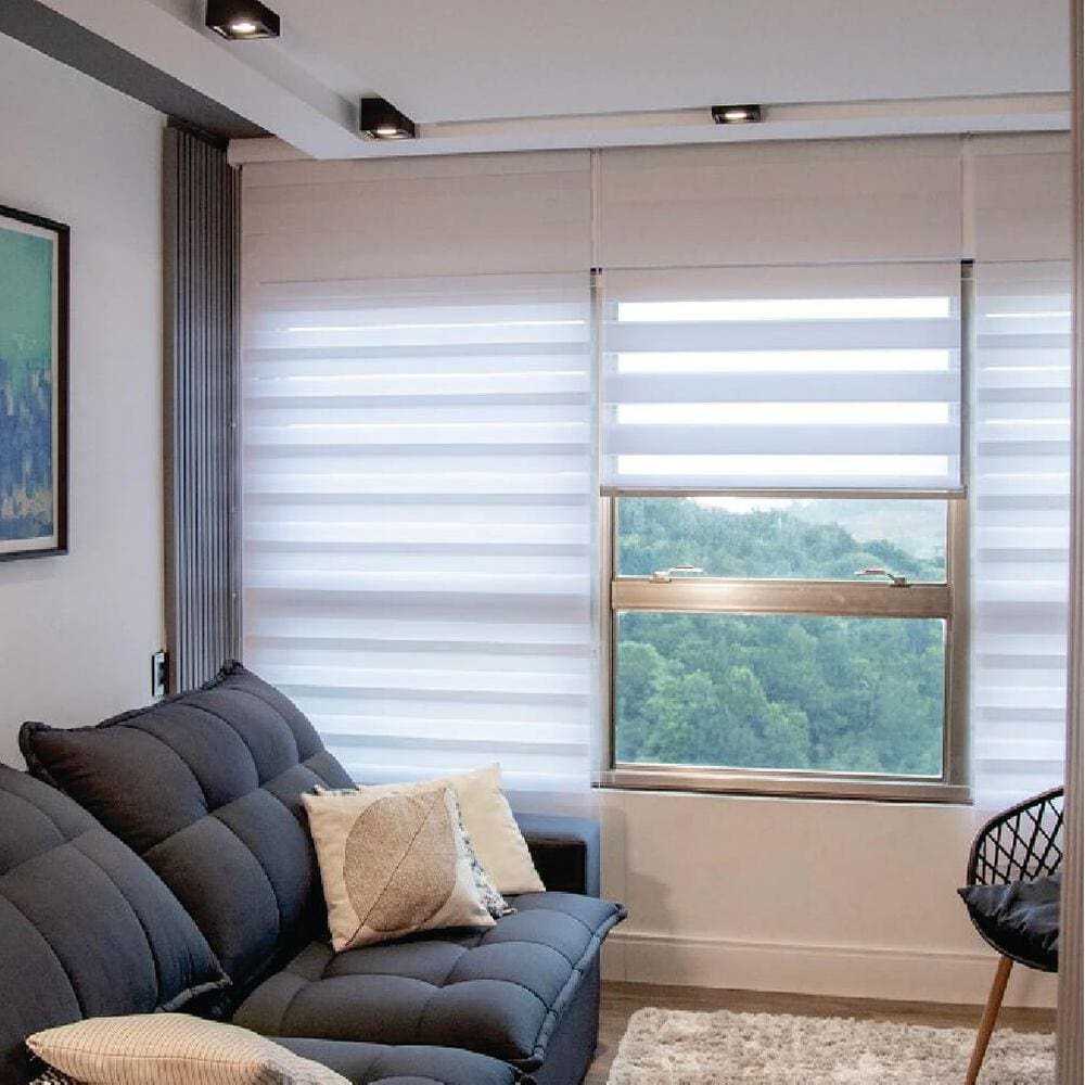 Persiana Double Vision Branca - 1,20m x 1,90m