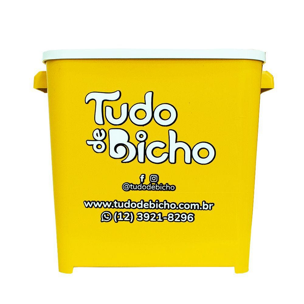 Porta Racao Tudo De Bicho Amarelo - 6Kg