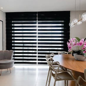 Persiana Double Vision Preto - 1,70m x 1,30m
