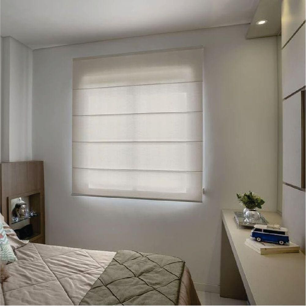 Persiana Romana Translucida Bege - 1,50m x 2,80m