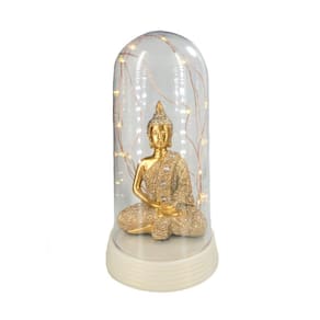 Luminária Abajur Buda Sidarta Namastê Tailandês Tibetano