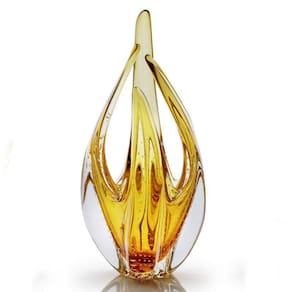Escultura Em Cristal Murano Âmbar 33Cm - São Marcos