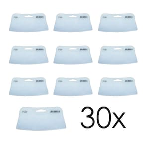 Kit 30 Aplicador Espátula Celuloide Silicone Para Massa
