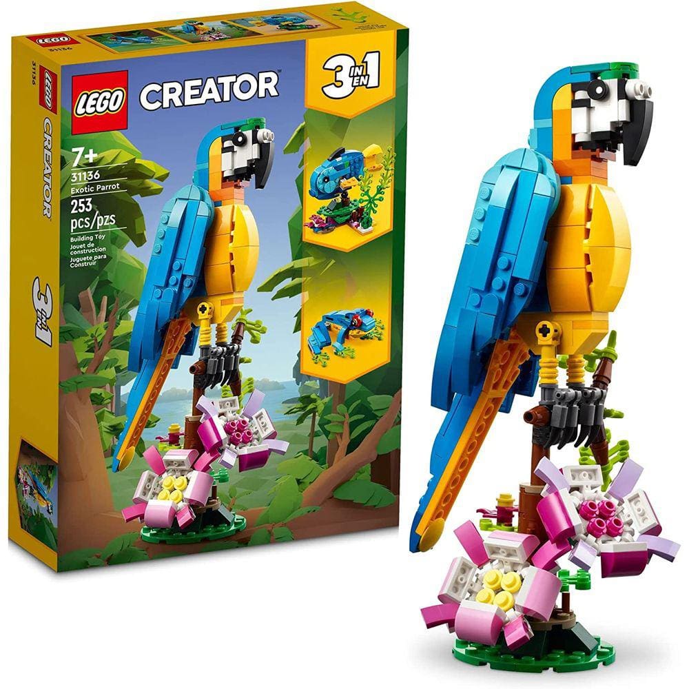 LEGO Creator 3 em 1 - Papagaio Exótico 31136