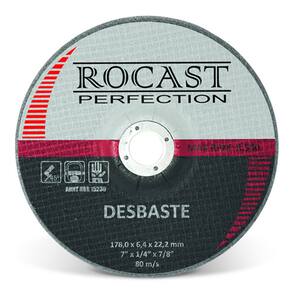 Kit 5 Disco Desbaste P/ Ferro E Diversos 7? x 1/4? x 7/8?