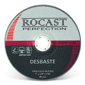 Kit 5 Disco Desbaste P/ Ferro E Diversos 9? x 1/4? x 7/8?