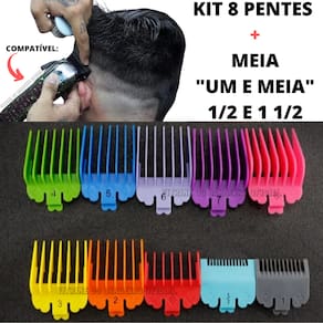 8 Pentes Com 2 De Disfarce Acabamento Meia E Um E Meia Kemei