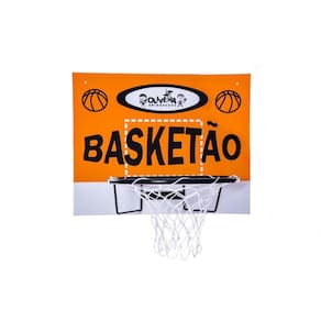 Tabela De Basquete Aro Cesta+Rede De Nylon Brinquedo Em Mdf
