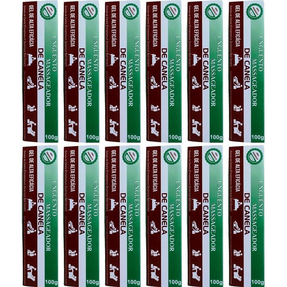 Revenda Atacado 12 Unguento De Canela Gel Alta Eficácia 100G