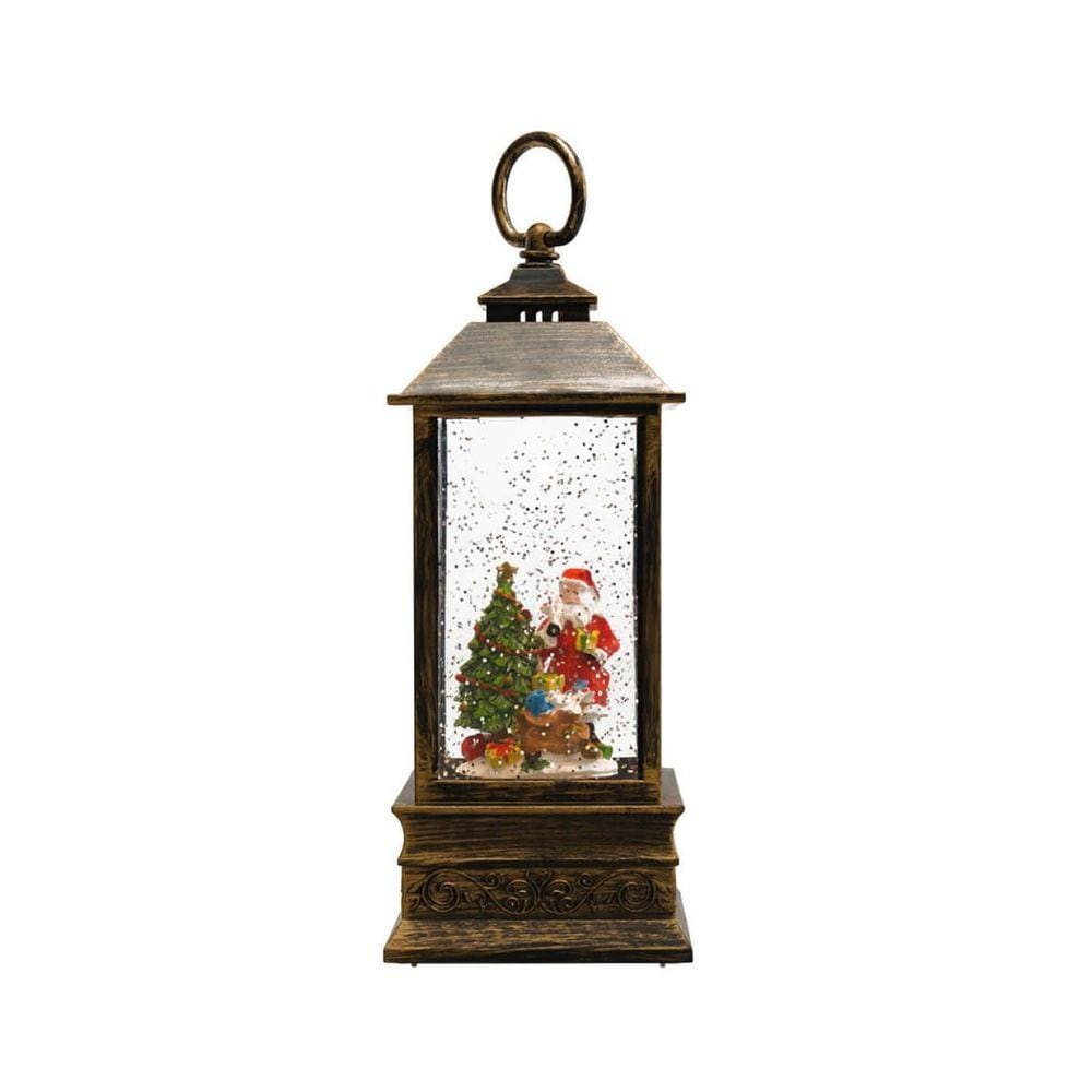 Luminária Decorativa Árvore De Natal Papai Noel 22 Cm