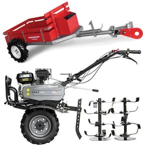 Motocultivador 4x4 Gasolina Toyama TT90RXP-U com Carreta Tracionada e Enxadas Rotativas