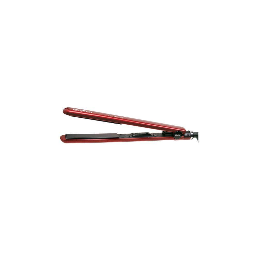 Chapinha Prancha de Cabelo Britânia Ceramic Argan 230°C Vermelha - Bivolt