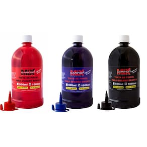 Kit 3 tintas de marcador p quadro branco azul preto vermelho