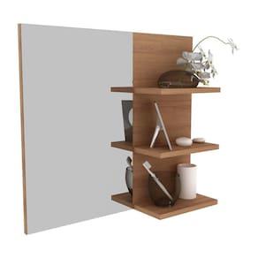 Espelheira Para Banheiro 60Cm Multimóveis Vcr10088 Amêndoa Amêndoa