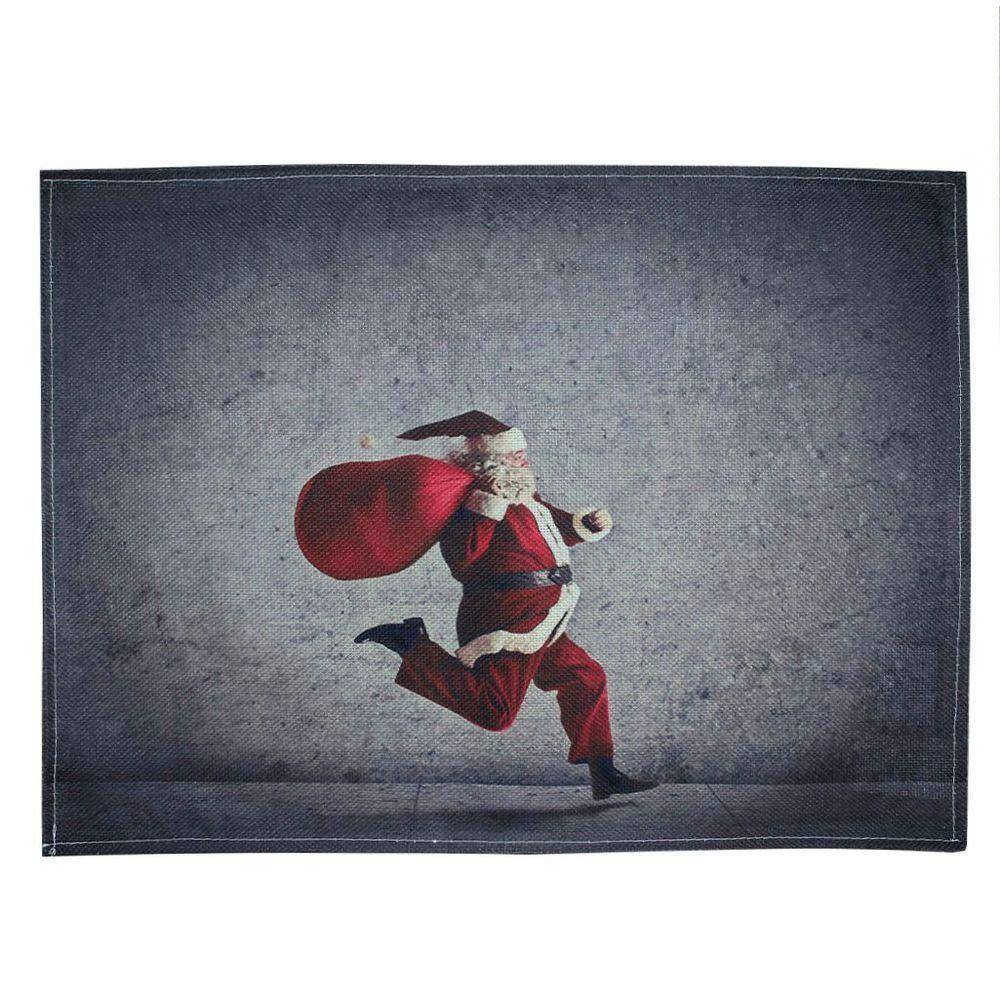 Jogo Americano Estampa Natalina Papai Noel 2 Peças