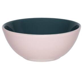 Kit 6 Tigelas Bowl Bicolor Verde E Rosa Oxford® Cerâmica 600ml