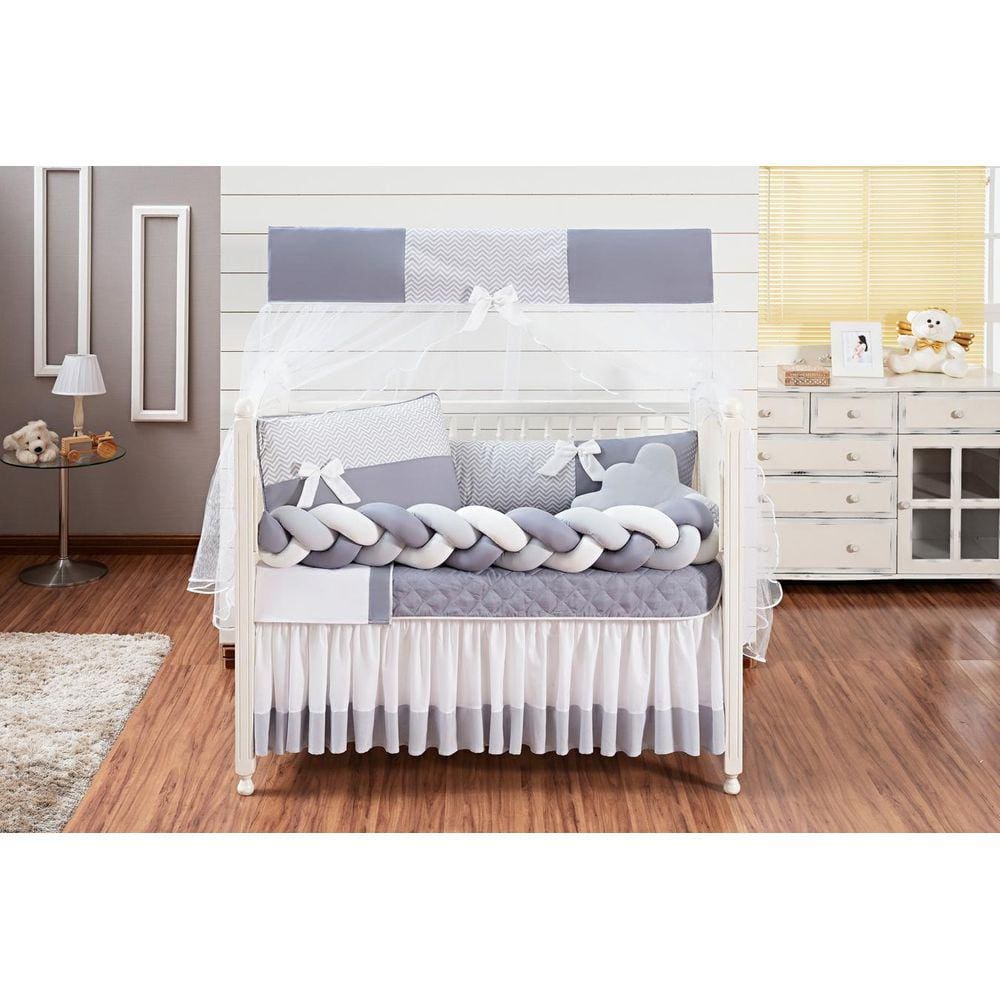 Kit Berço Masculino Feminino Docinho Tranca Luxo Para Bebe