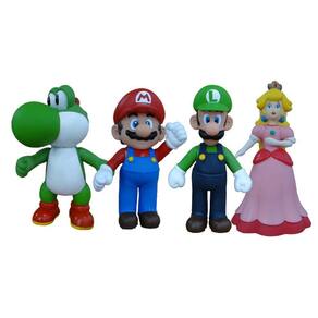 Boneco Yoshi 23cm Articulado Super Mario Bros Coleção Nintendo