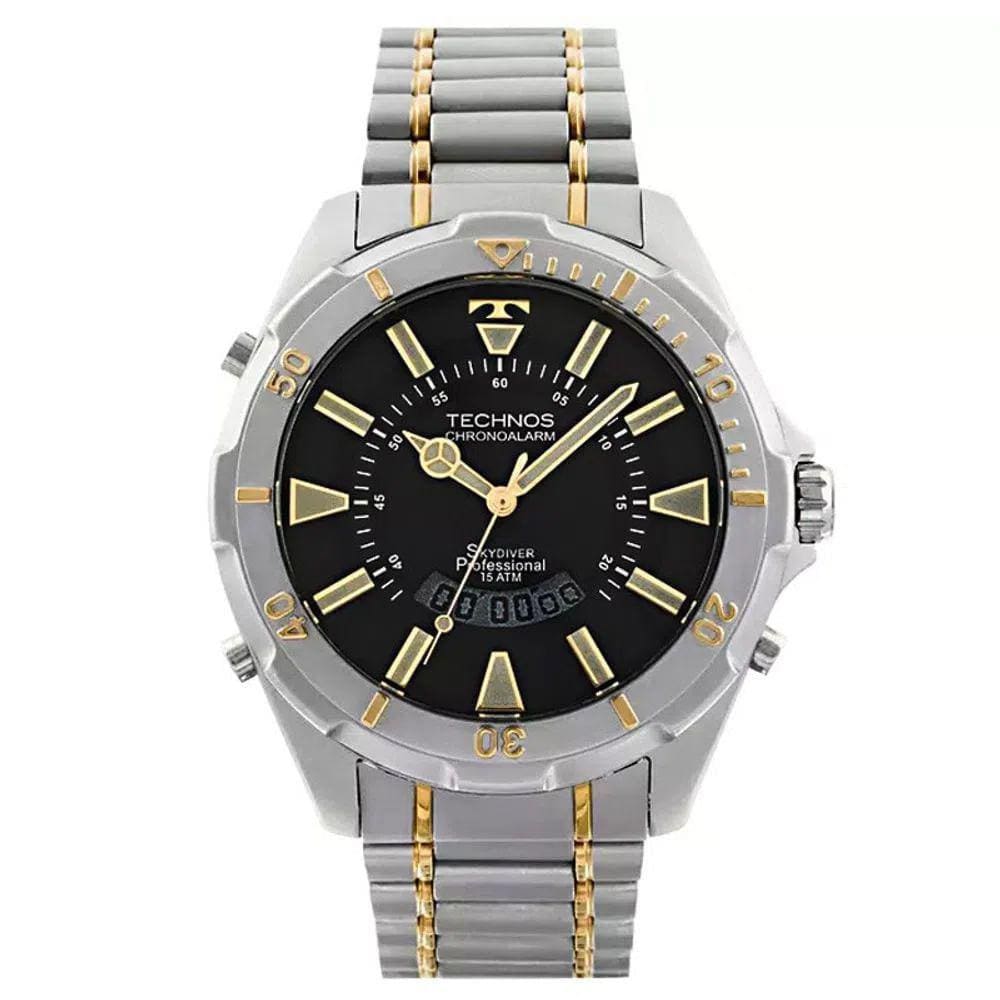 Relógio TECHNOS Skydiver masculino prata WT205FQ/5P