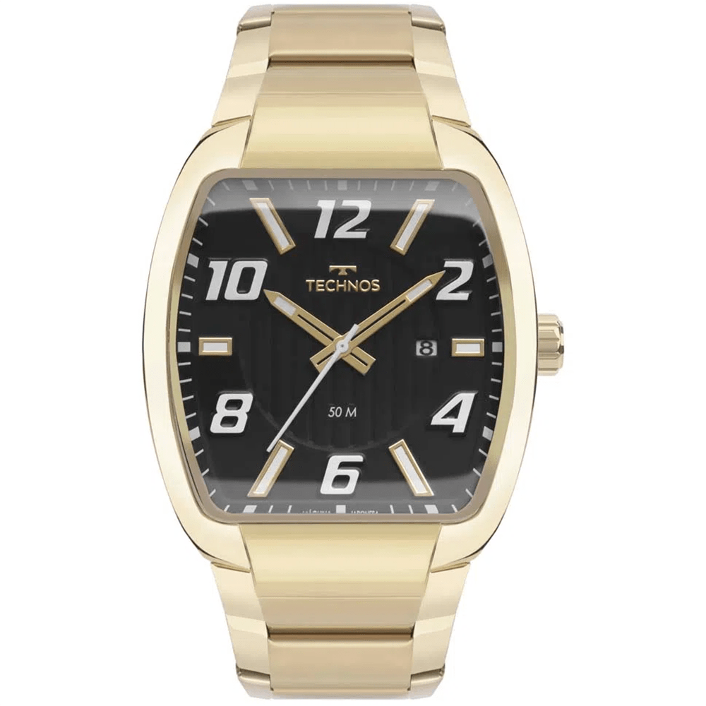 Relógio TECHNOS masculino analógico dourado 2115NCO/1P
