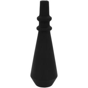 Galact Garrafa Decorativa 28X9X9Cm Cerâmica Preto