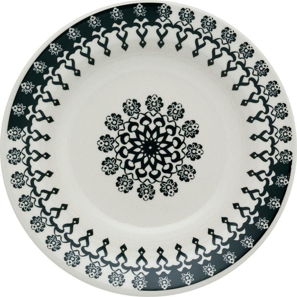 Kit 6 Pratos Fundos Donna Folk Oxford® Cerâmica 22cm