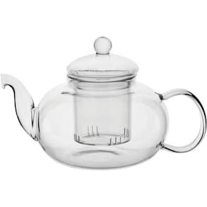 Clear Chaleira 12X13X21Cm 600Ml Borosilicato Transp Com Infusor