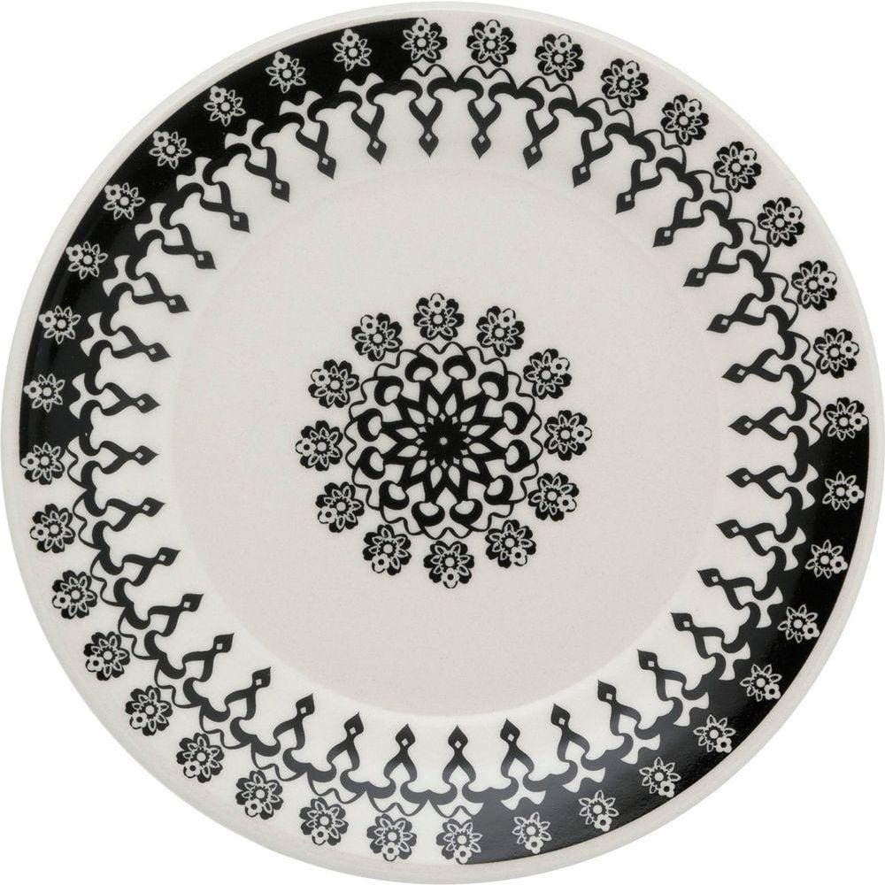 Kit 10 Pratos De Sobremesa Donna Folk Oxford® Cerâmica 19cm