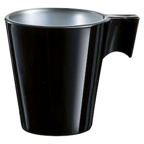 Luminarc Flashy Xícara Expresso 6X6X6Cm 80Ml Vidro Temperado Preto