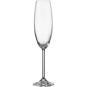 Bohemia Natalia Maxima Taça Champanhe 26X6X6Cm 230Ml Cristal Transp 6Pç