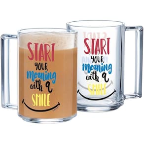 Luminarc A La Bonne Caneca 11X6X6Cm 320Ml Vidro Temperado Transp Decorado