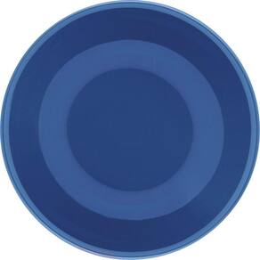 Kit 12 Pratos Fundos Unni Blue Oxford® Cerâmica 20,5cm