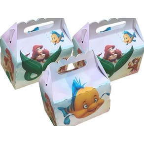 Kit 50 Maletinhas Decoração Festa Lembrancinhas Tema Ariel