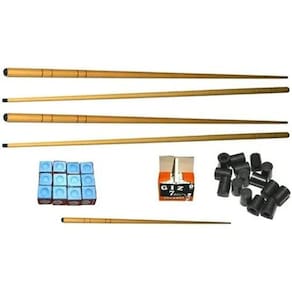 Kit 4 Taco1,30 + 1 Pequeno + Giz Azul + Branco + 20 Ponteira