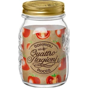 Bormioli Rocco Qstagioni Pote 14X9X9Cm 500Ml Vidro Transp Tampa Metal