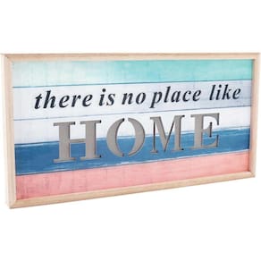 Afago Placa Decorativa 21X41X3Cm Mdf Color Com Led