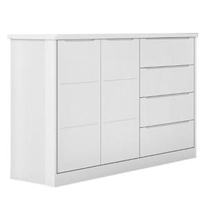 Cômoda Infantil 2 Portas 4 Gavetas Lua P04 Branco - Mpozenato
