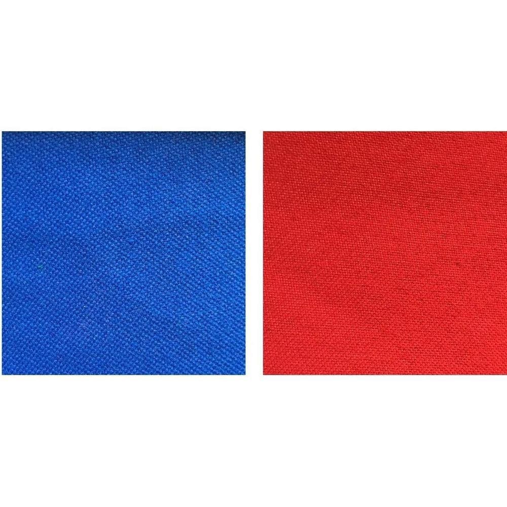 2x1,85m Tecido Azul + 2x1,85m Vermelho Mesa Sinuca Bilhar